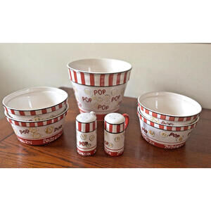 Popcorn 7-Piece Family Set Kitchen Prep 101 by Tabletops Unlimited